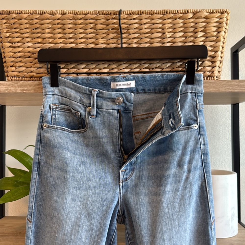 Good American Good Legs Mid-Rise Skinny Ankle Jeans, 4 / 27 - Picture 6 of 8
